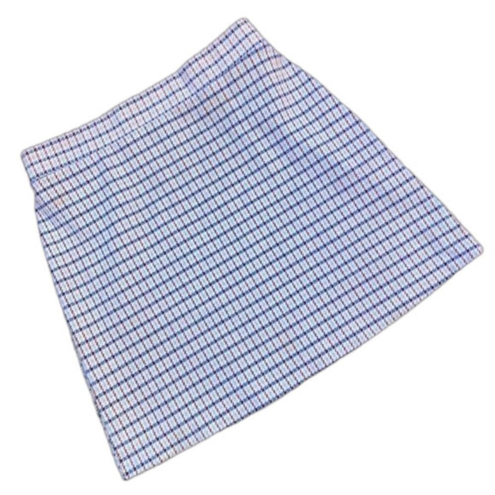 Crosby Blue Plaid Mini Skirt XS Preppy Schoolgirl Light Academia Coquette Girl